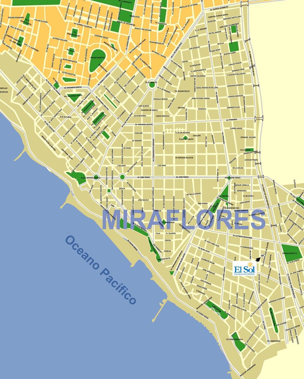 miraflores Lima რუკა
